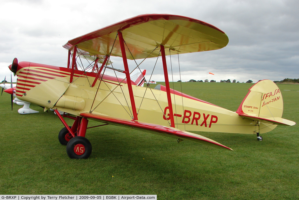 G-BRXP, 1948 Stampe-Vertongen SV-4C C/N 678, Visitor to the 2009 Sywell Revival Rally