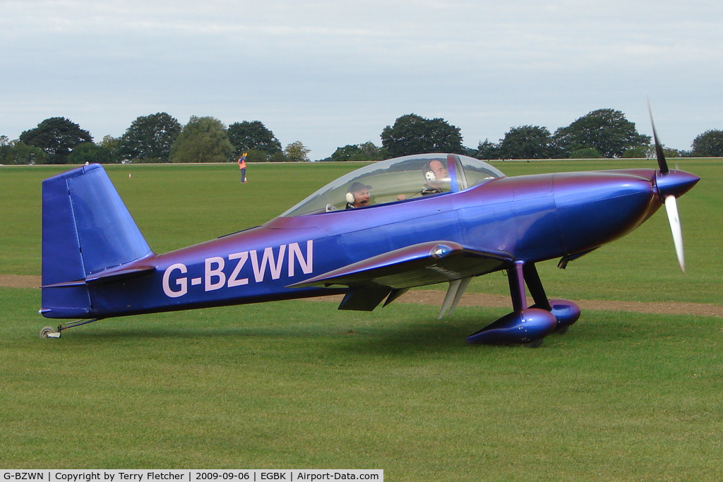 G-BZWN, 2001 Vans RV-8 C/N PFA 303-13692, Visitor to the 2009 Sywell Revival Rally