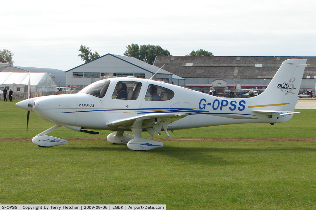G-OPSS, 2004 Cirrus SR20 G2 C/N 1458, Visitor to the 2009 Sywell Revival Rally