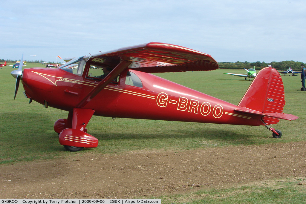 G-BROO, 1948 Luscombe 8E Silvaire C/N 6154, Visitor to the 2009 Sywell Revival Rally