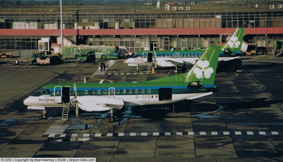 EI-CFD, 1991 Saab 340B C/N 340B-257, Saab 340B c/n 257 Operated by EIN 1991-1995 (Scanned Image)