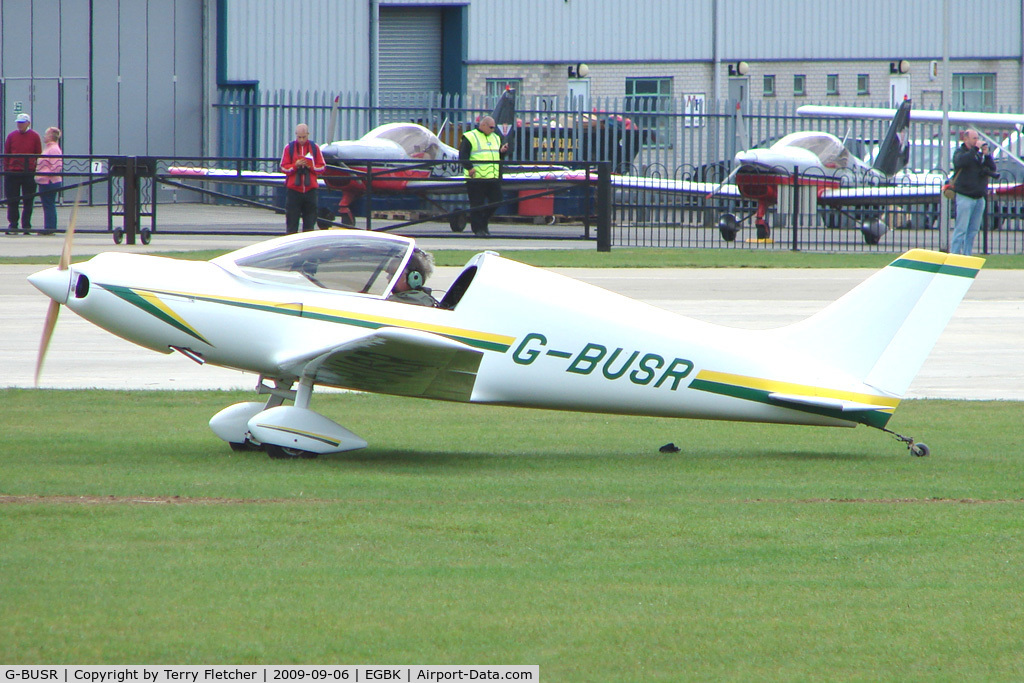 G-BUSR, 1995 Aero Designs Pulsar C/N PFA 202-12356, Visitor to the 2009 Sywell Revival Rally