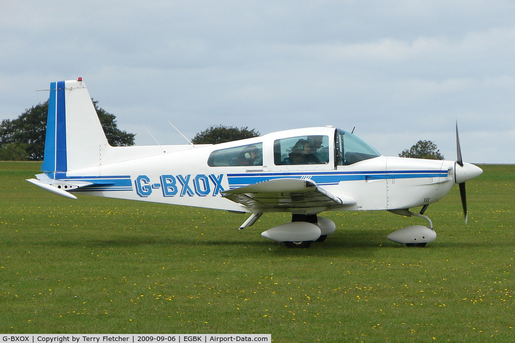 G-BXOX, 1978 Grumman American AA-5A Cheetah C/N AA5A-0694, Visitor to the 2009 Sywell Revival Rally