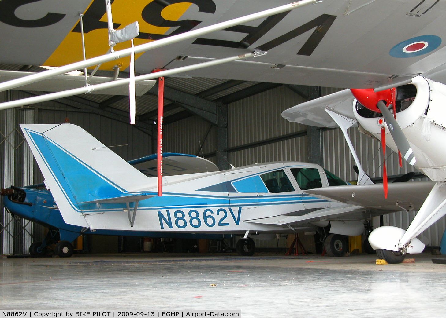 N8862V, 1971 Bellanca 17-31ATC Super Viking C/N 31022, IN THE HANGER FOR A CHANGE. POPHAM RUSSIAN AIRCRAFT FLY-IN