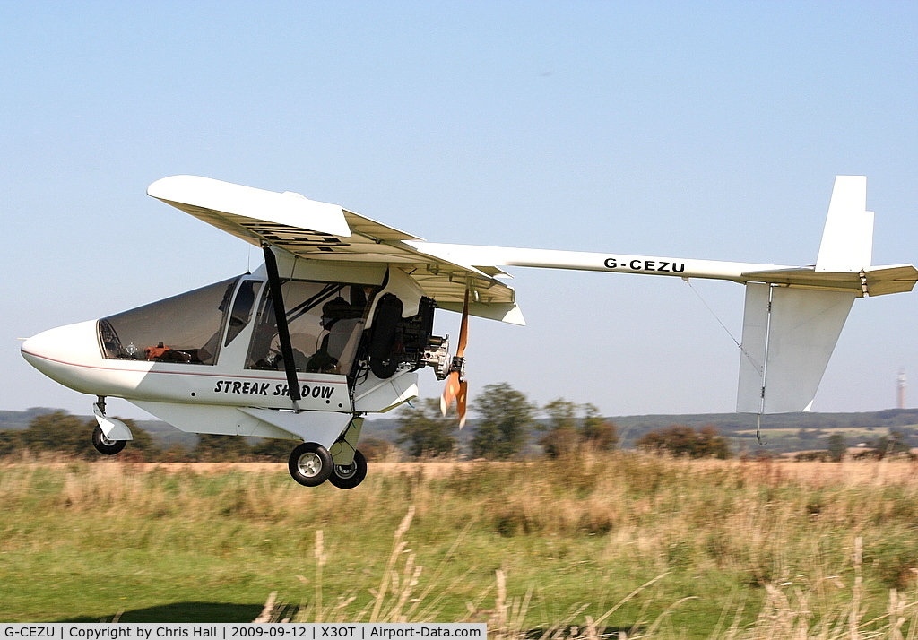 G-CEZU, CFM Streak Shadow SA C/N PFA 206-13597, Staffordshire Aero Club's 25th anniversary fly-in