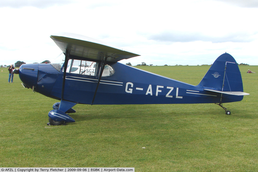 G-AFZL, 1939 Porterfield CP-50 Collegiate C/N 581, Visitor to the 2009 Sywell Revival Rally