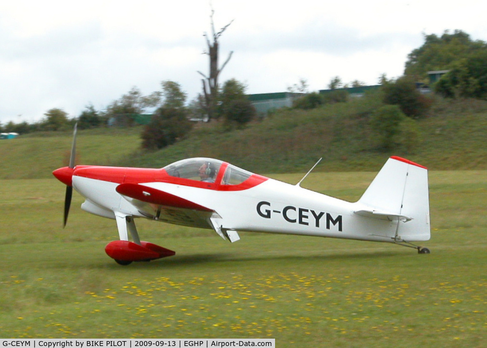 G-CEYM, 2007 Vans RV-6 C/N PFA 181A-14595, JUST TOUCHED DOWN RWY 03