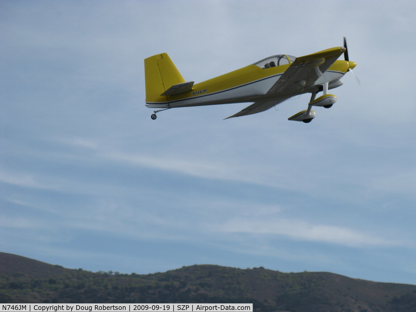 N746JM, 2007 Vans RV-7 C/N 71695, 2007 Malherbe/Malherbe VAN's RV-7, another takeoff climb Rwy 22