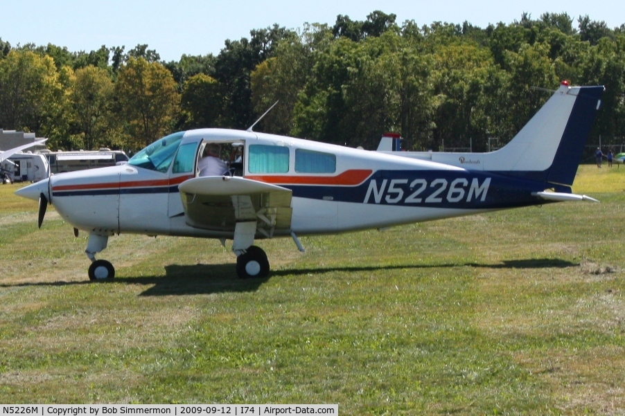 N5226M, 1978 Beech C23 Sundowner 180 C/N M-2014, MERFI fly-in, Urbana, Ohio