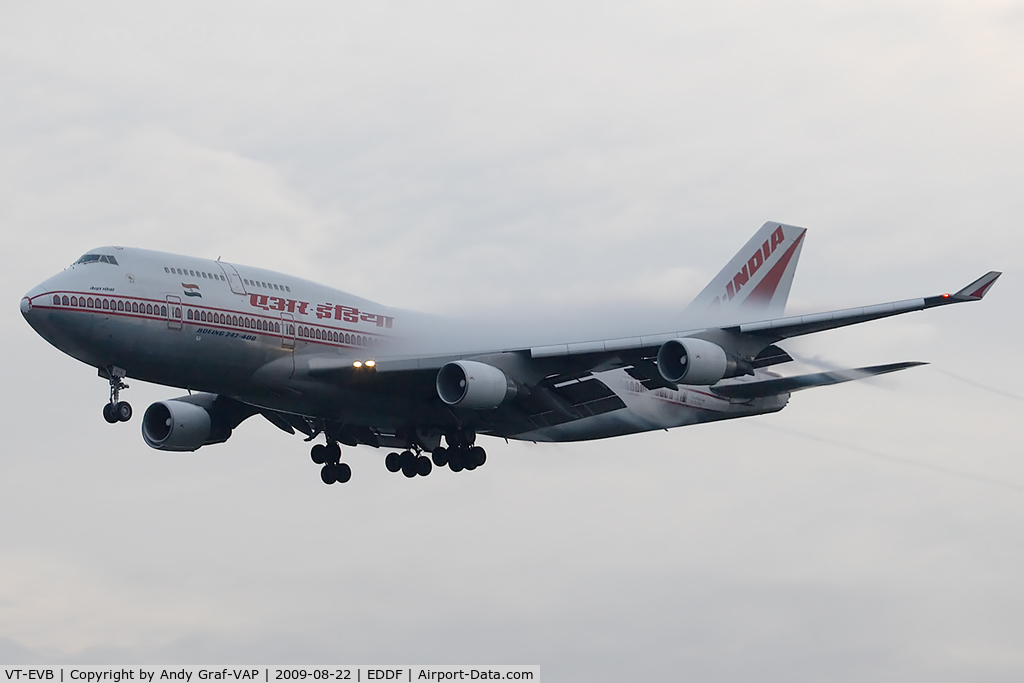 VT-EVB, 1996 Boeing 747-437 C/N 28095, Air India 747-400
