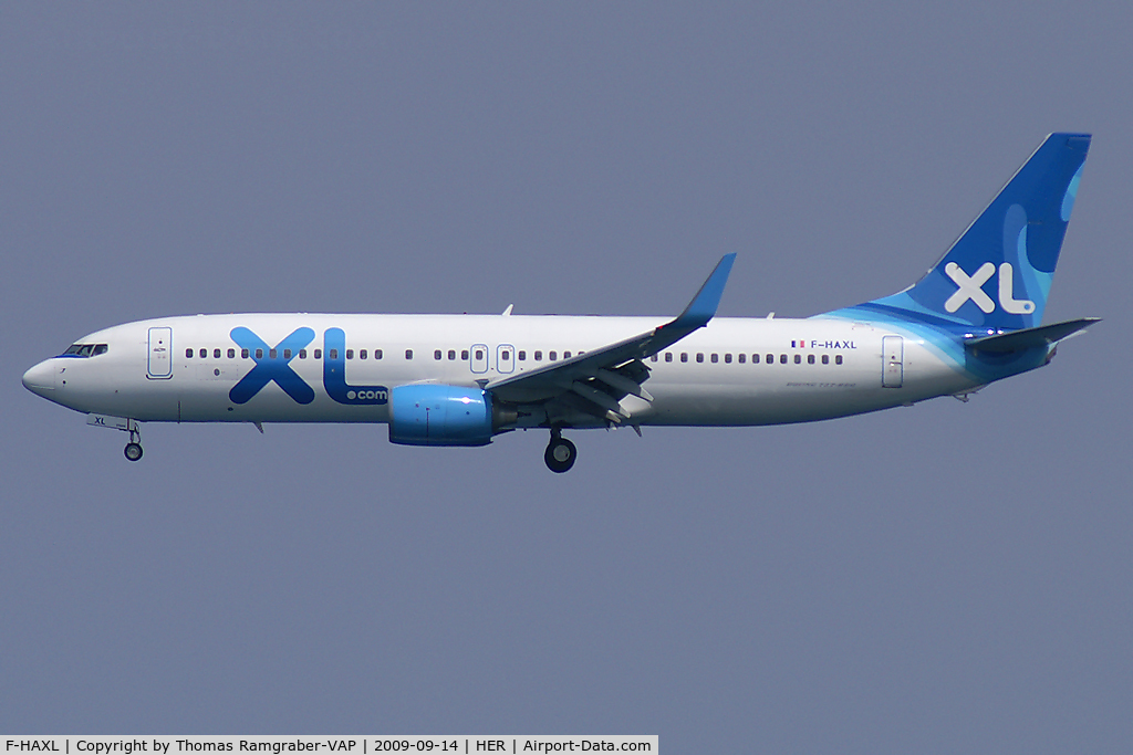 F-HAXL, 2008 Boeing 737-8Q8 C/N 35279, XL Airways France Boeing 737-800