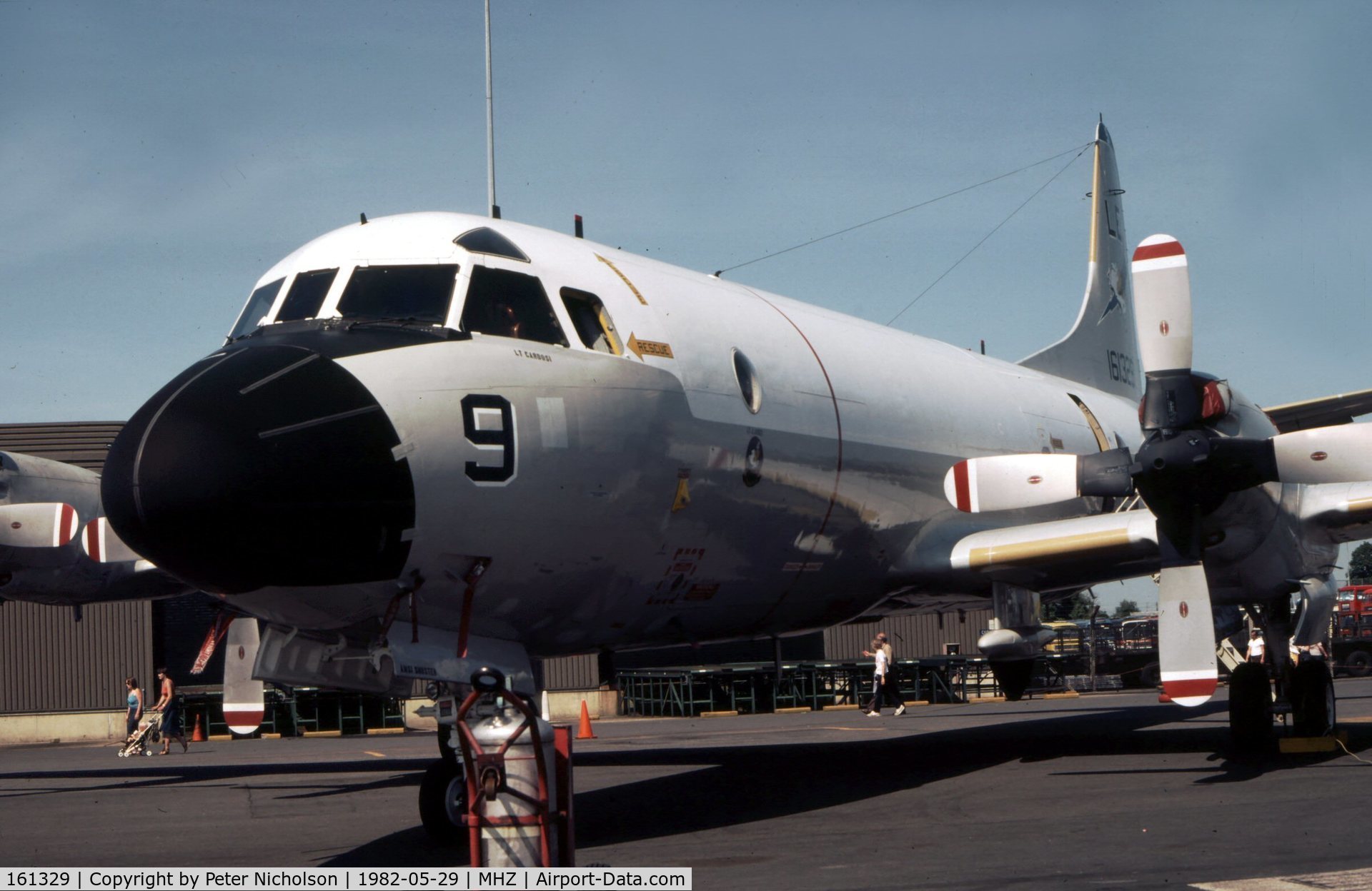 161329, Lockheed P-3C Orion C/N 285A-5726, Patrol Squadron VP-11's P-3C Orion on display at the 1982 RAF Mildenhall Air Fete.