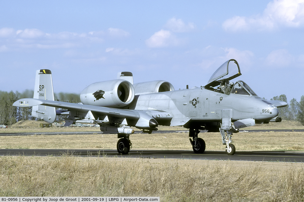 81-0956, 1981 Fairchild Republic A-10A Thunderbolt II C/N A10-0651, Participant of Co-operative Key 2001