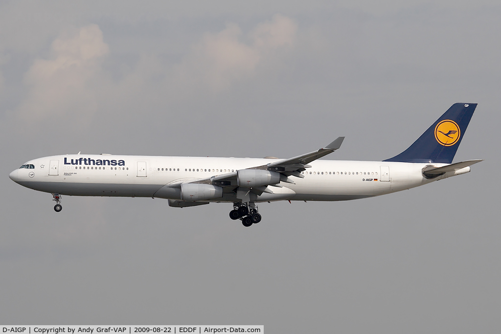 D-AIGP, 1998 Airbus A340-313X C/N 252, Lufthansa A340-300