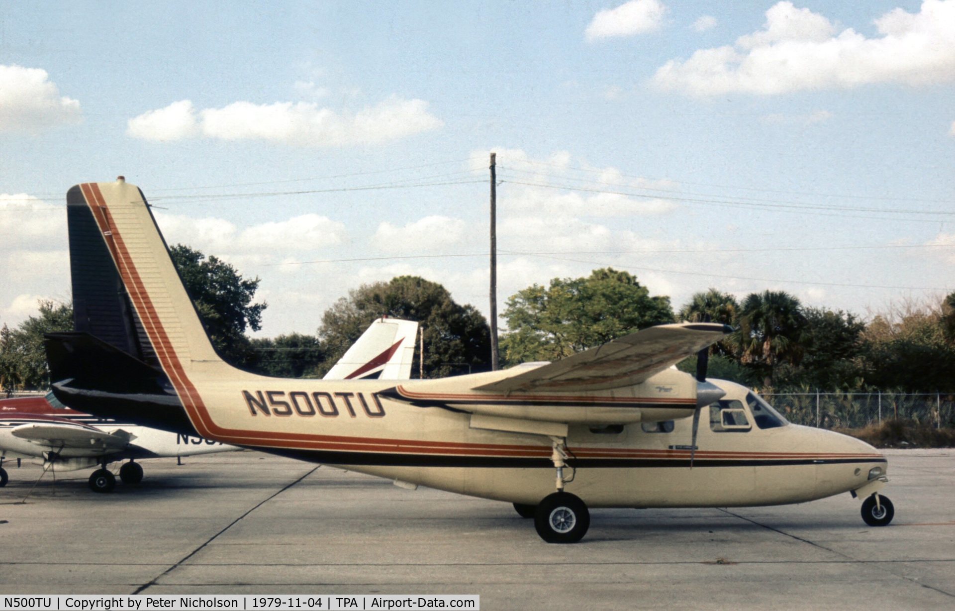 N500TU, 1962 Aero Commander 500-A C/N 500A-1259-83, Aero Commander 500 seen at Tampa in November 1979.