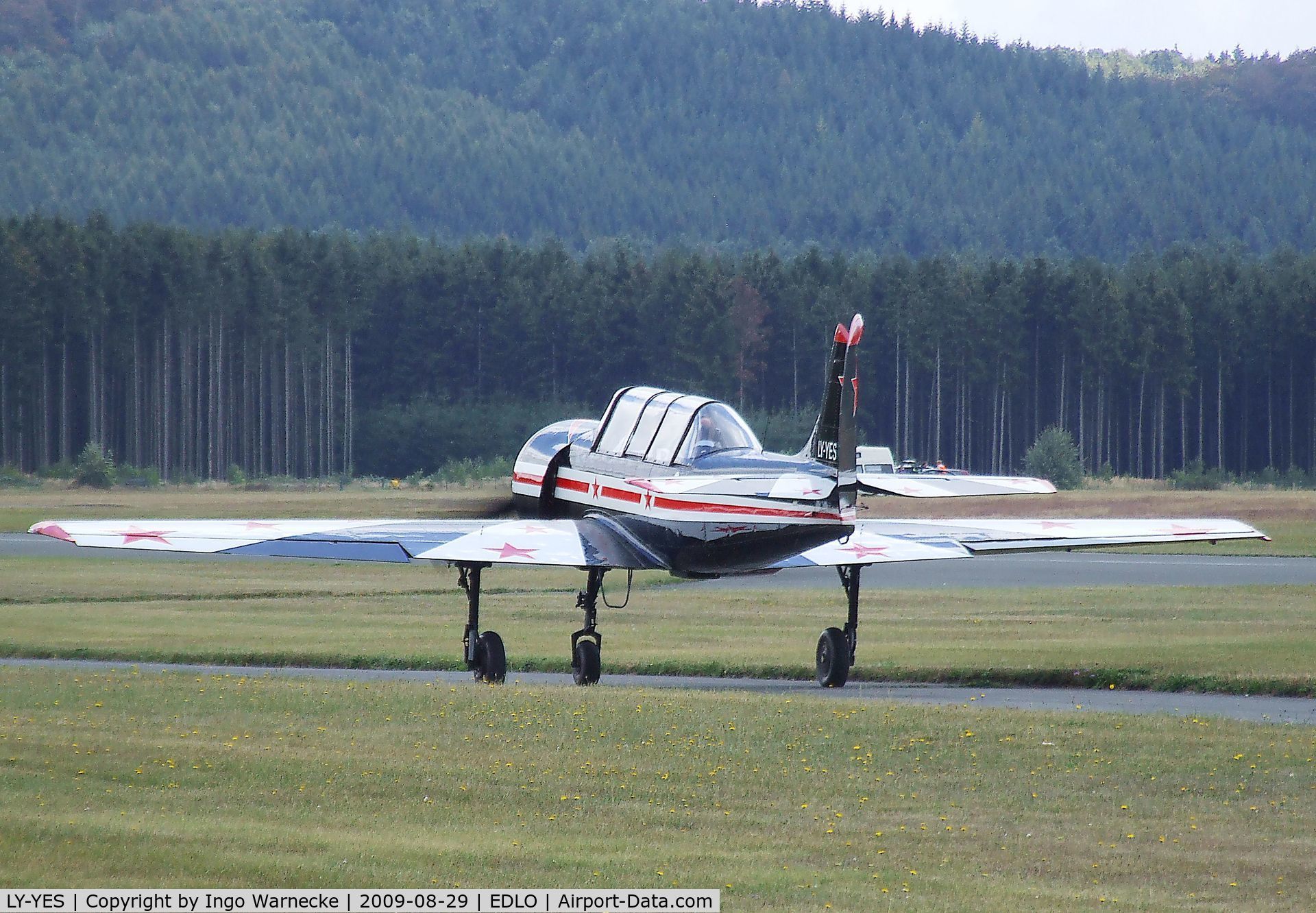 LY-YES, Yakovlev Yak-52 C/N 9010309, Yakovlev Yak-52 at Oerlinghausen airfield