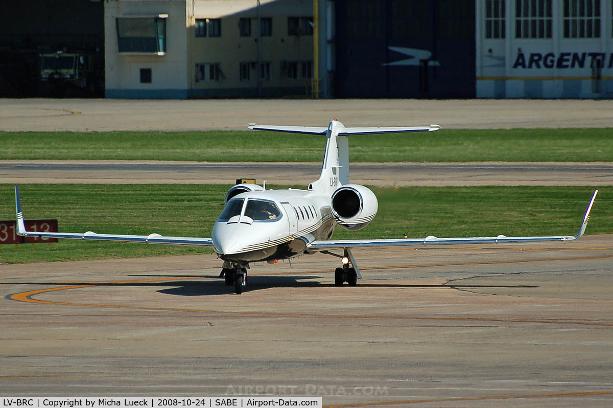 LV-BRC, 1992 Learjet 31A C/N 058, At Aeroparque (AEP)