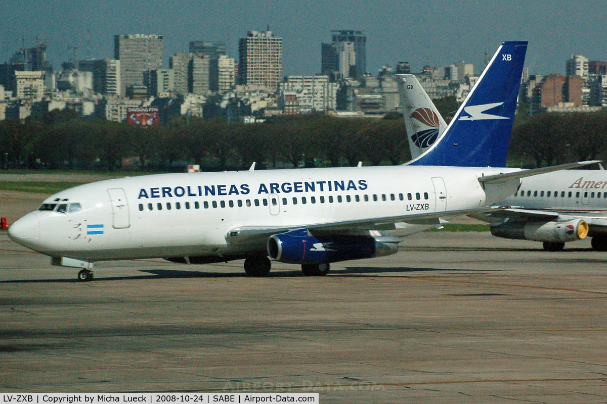 LV-ZXB, 1983 Boeing 737-228 C/N 23009, At Aeroparque (AEP)