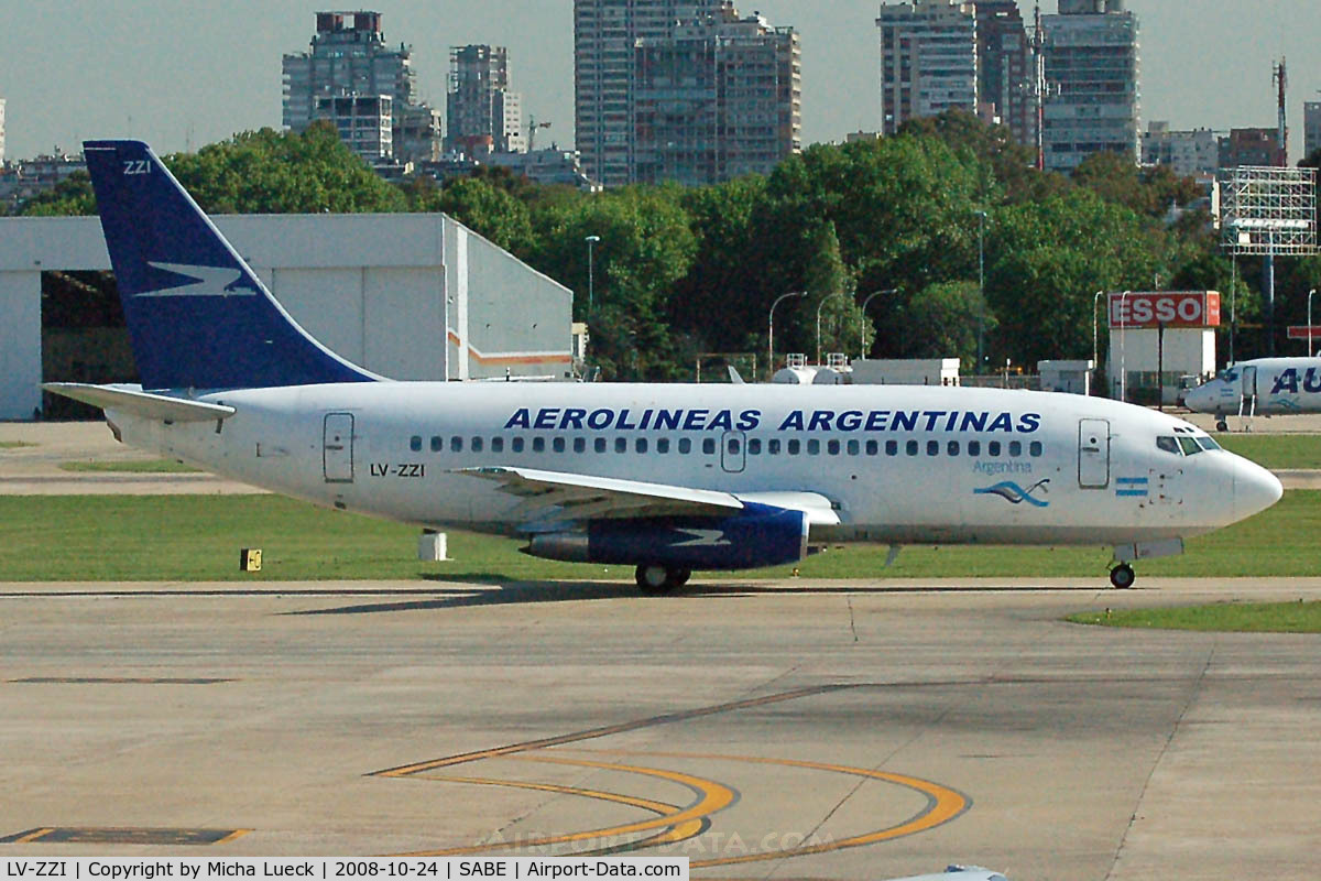 LV-ZZI, 1984 Boeing 737-236 C/N 23166, At Aeroparque (AEP)