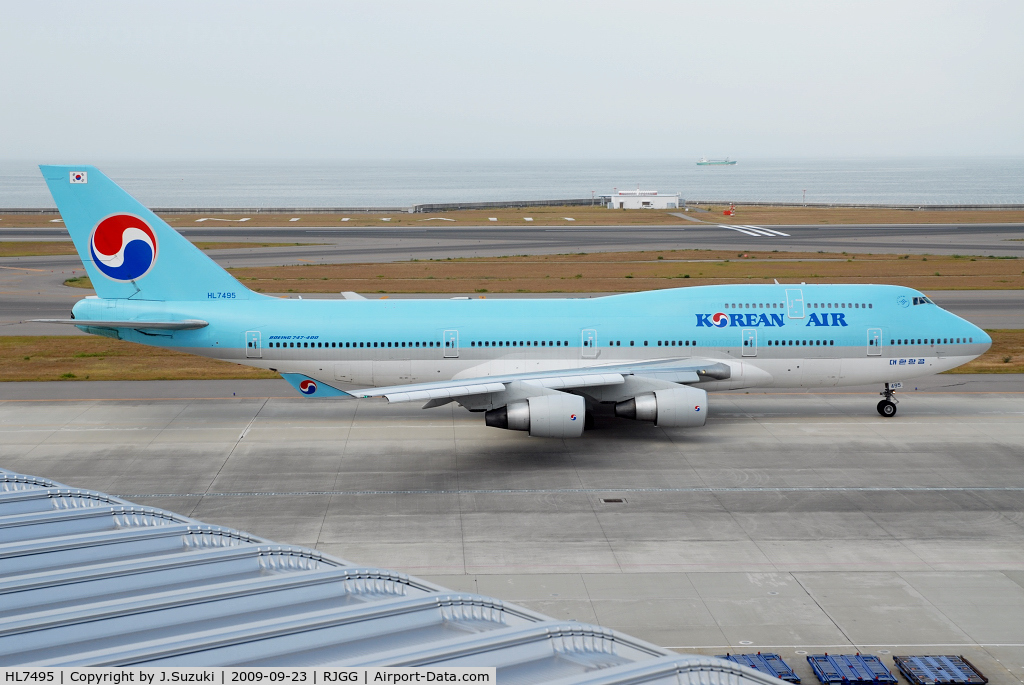 HL7495, Boeing 747-4B5 C/N 28096, Korean Air B747-400