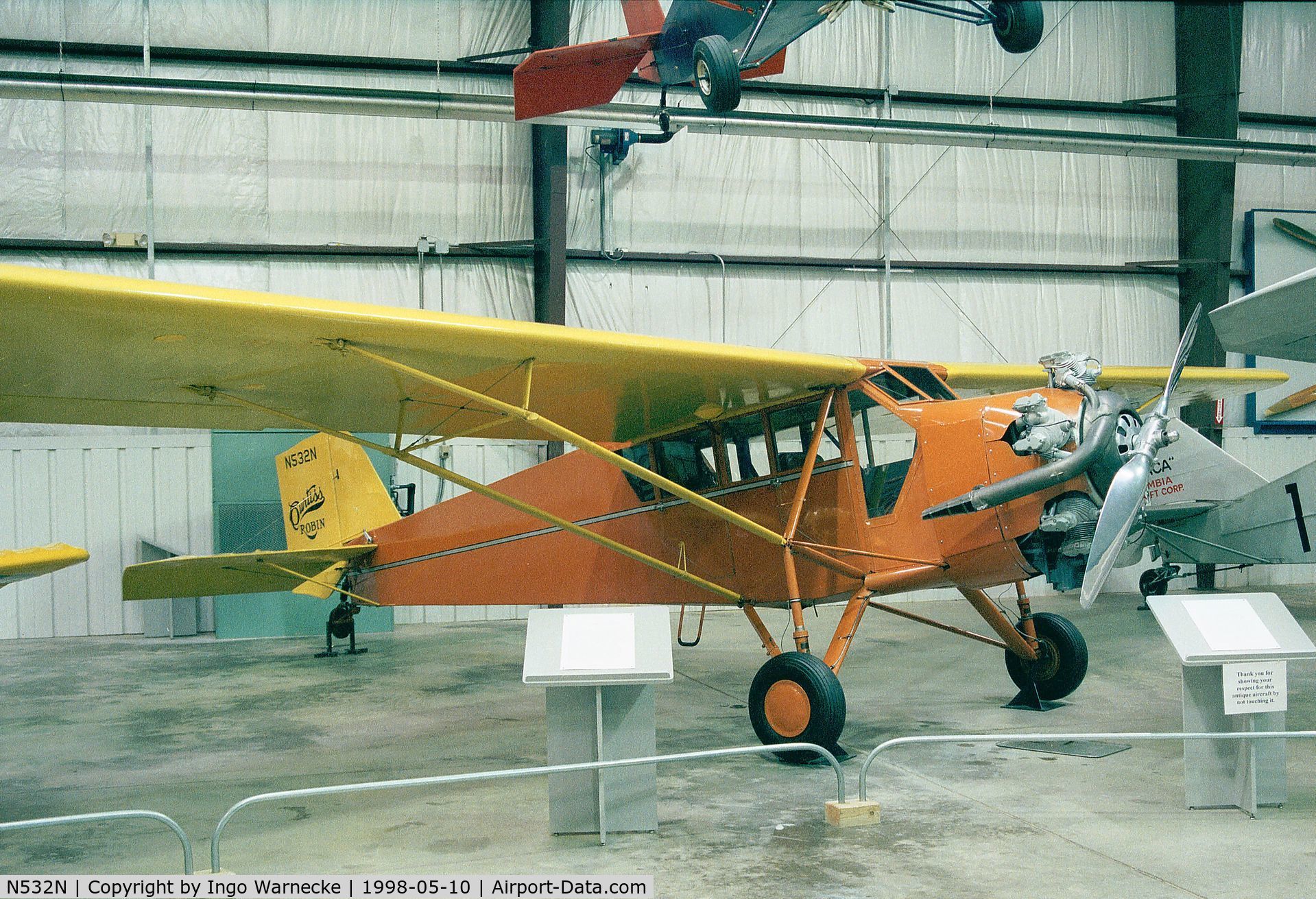 N532N, 1929 Curtiss-Wright Robin C/N 733, Curtiss-Wright Robin J-1D at the Virginia Aviation Museum, Sandston VA