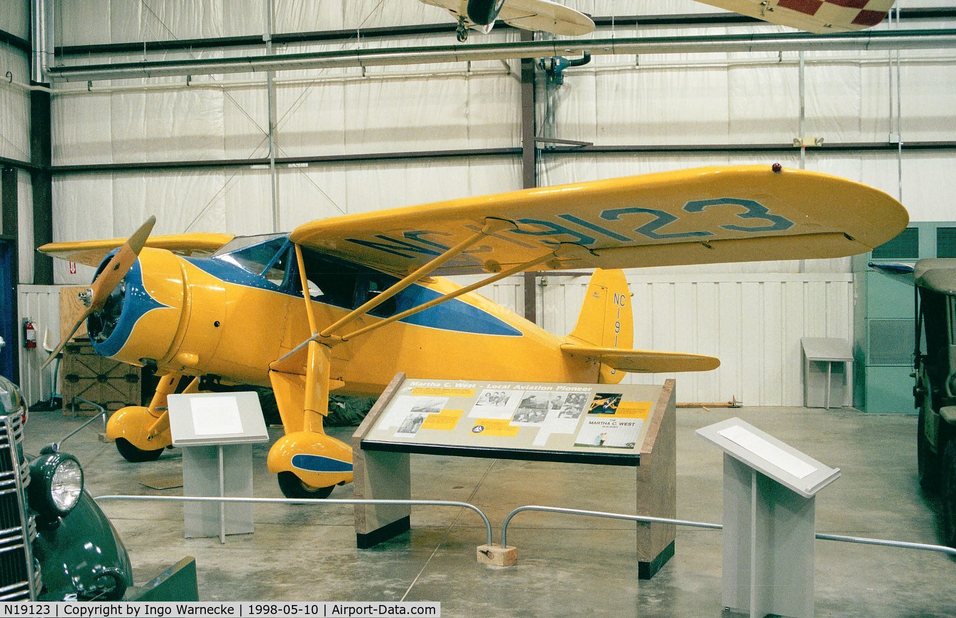 N19123, 1937 Fairchild 24 G C/N 2983, Fairchild 24 G at the Virginia Aviation Museum