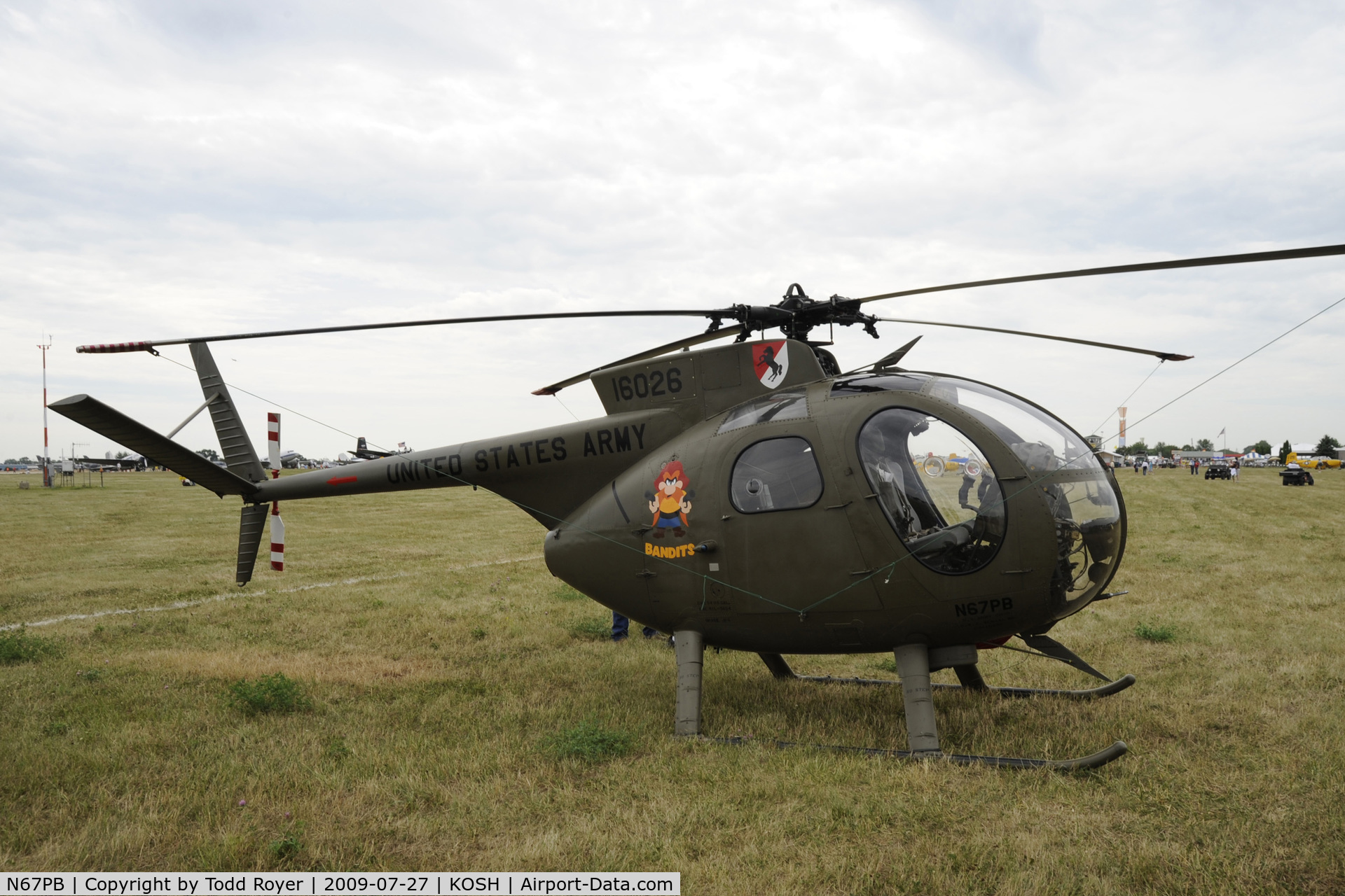 N67PB, 1968 Hughes OH-6A Cayuse C/N 480411, Oshkosh EAA Fly-in 2009