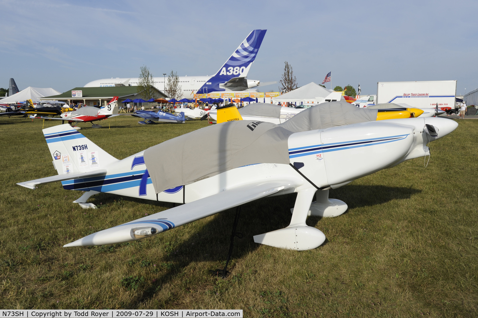 N73SH, 1991 Stoddard-Hamilton Glasair SH-2 C/N 619, Oshkosh EAA Fly-in 2009