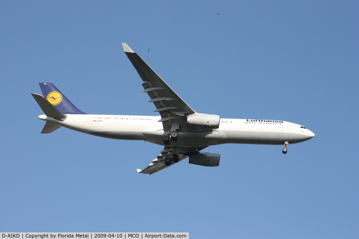 D-AIKD, 2004 Airbus A330-343X C/N 629, Lufthansa A330-300