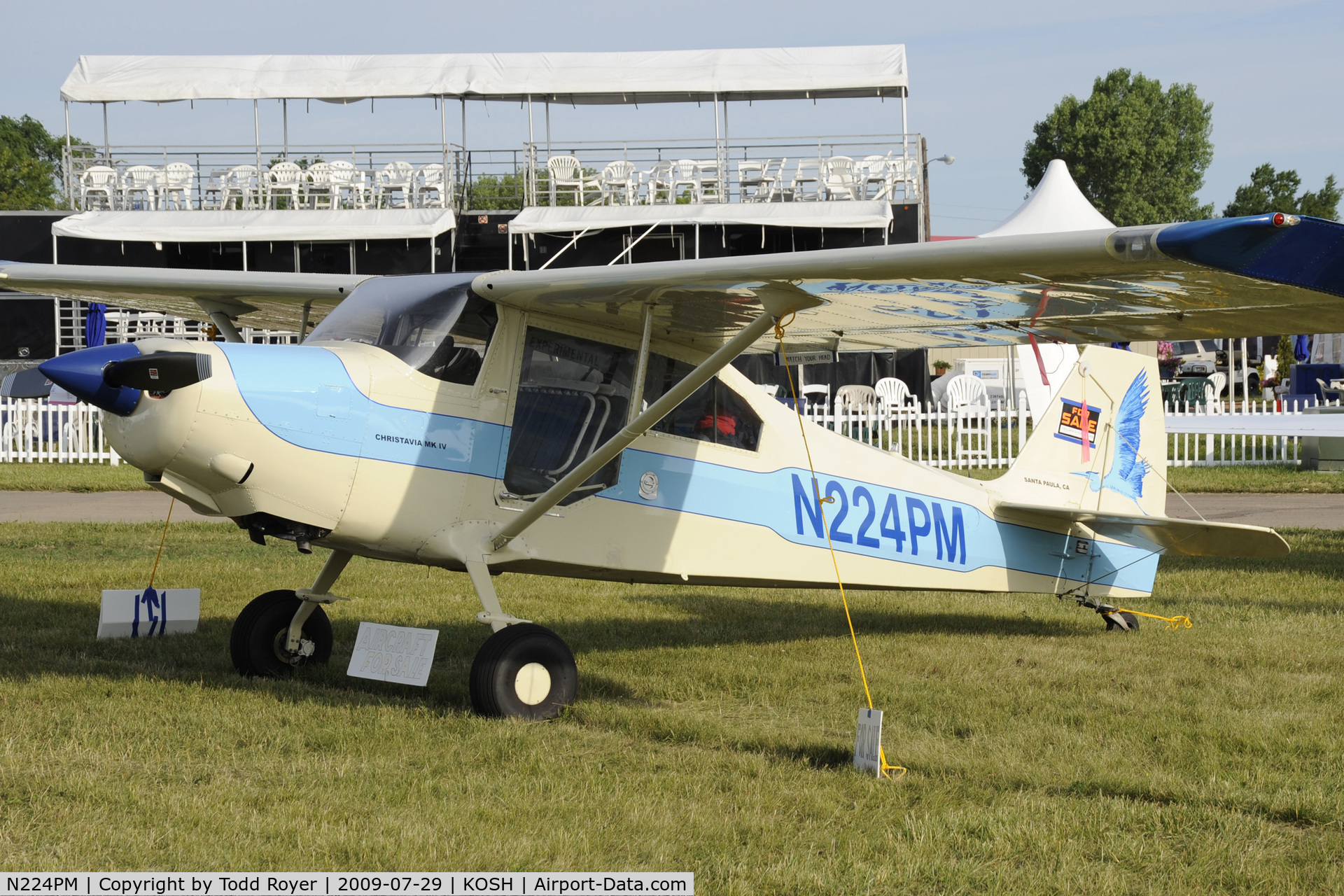 N224PM, 2004 Christavia MK IV C/N 211, Oshkosh EAA Fly-in 2009