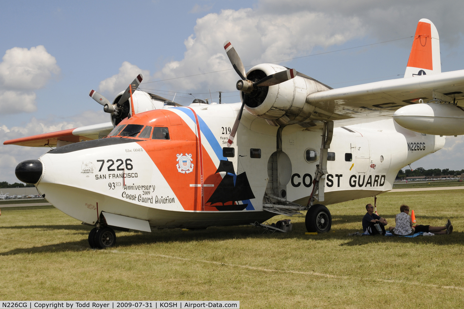 N226CG, 1953 Grumman UF-1G (HU-16B) Albatross C/N G-307, Oshkosh EAA Fly-in 2009