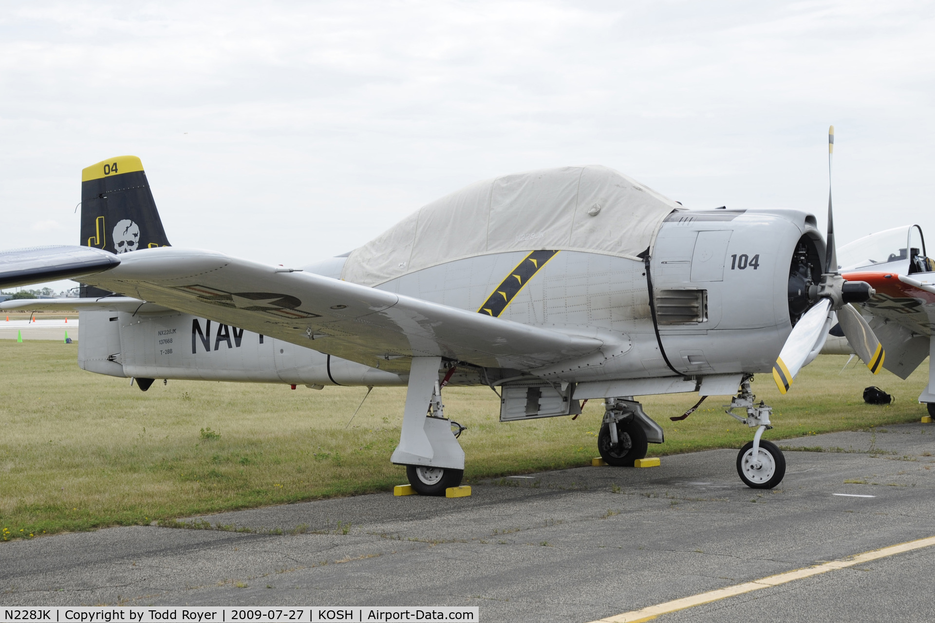 N228JK, 1955 North American T-28B Trojan C/N 200-31 (137668), Oshkosh EAA Fly-in 2009