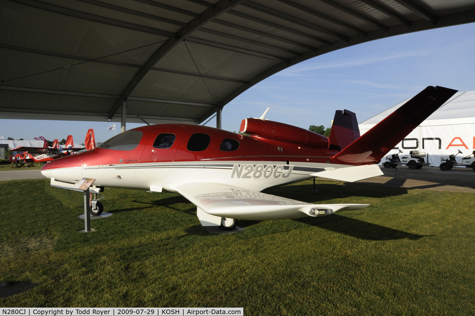 N280CJ, 2008 Cirrus SF50 Vision C/N 0001, Oshkosh EAA Fly-in 2009