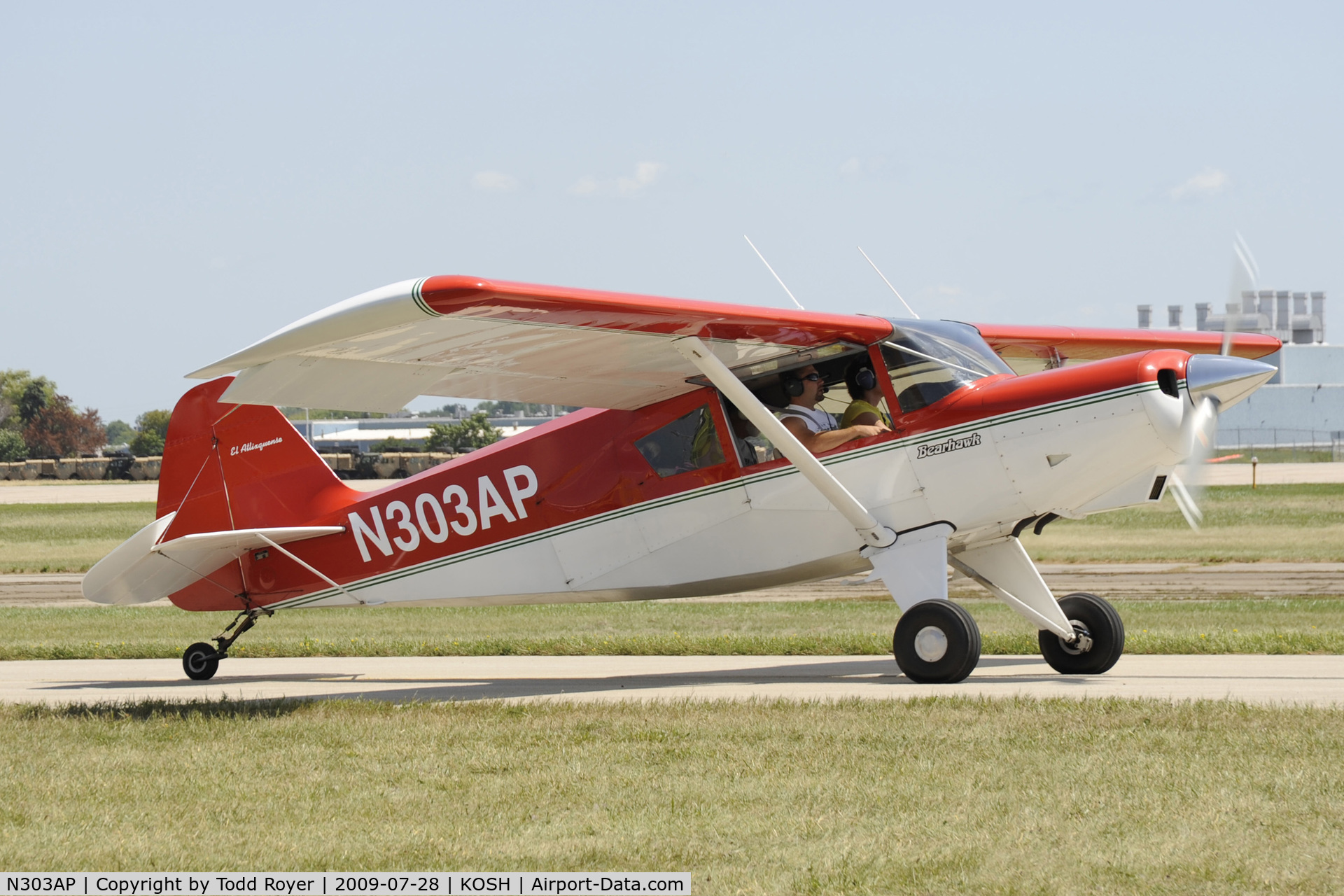N303AP, 2003 Avipro Bearhawk C/N 02-01/02-444, Taxi for departure