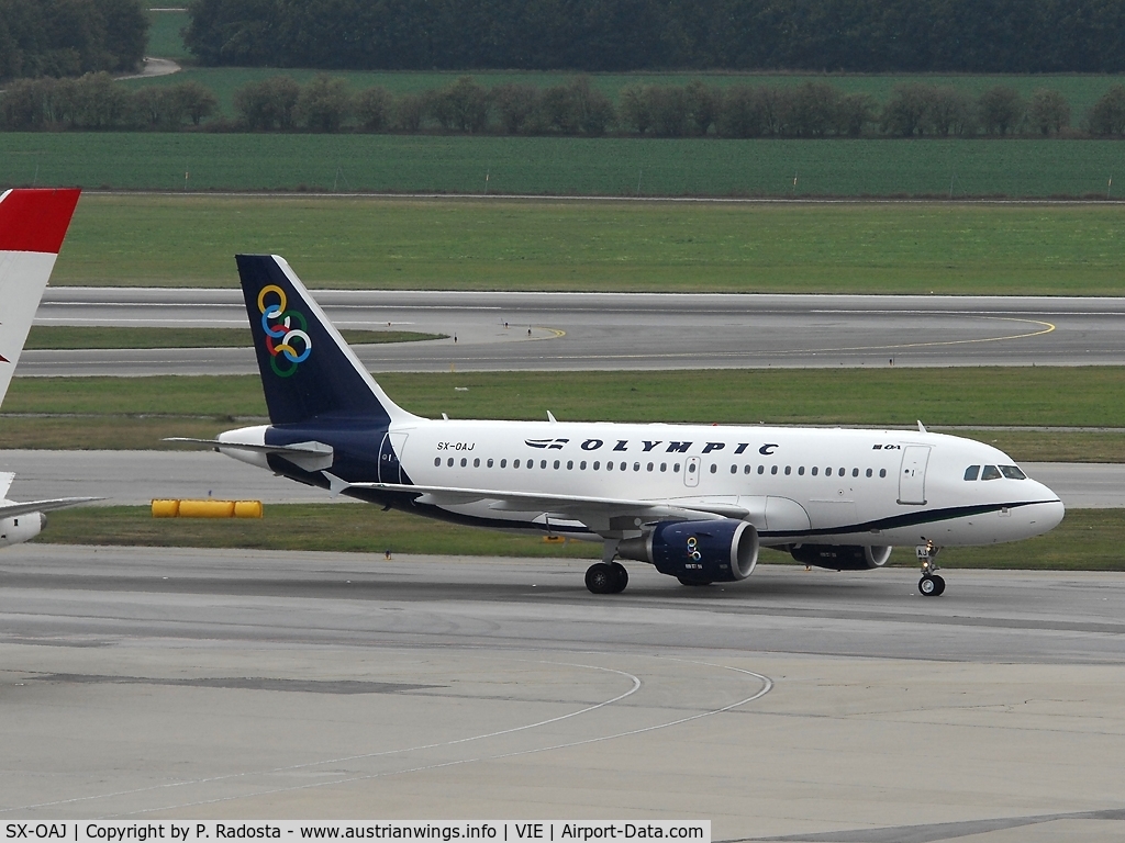 SX-OAJ, 2009 Airbus A319-112 C/N 3905, Olympic replaced its 737 Classic with A 319 for ATH-VIE-ATH