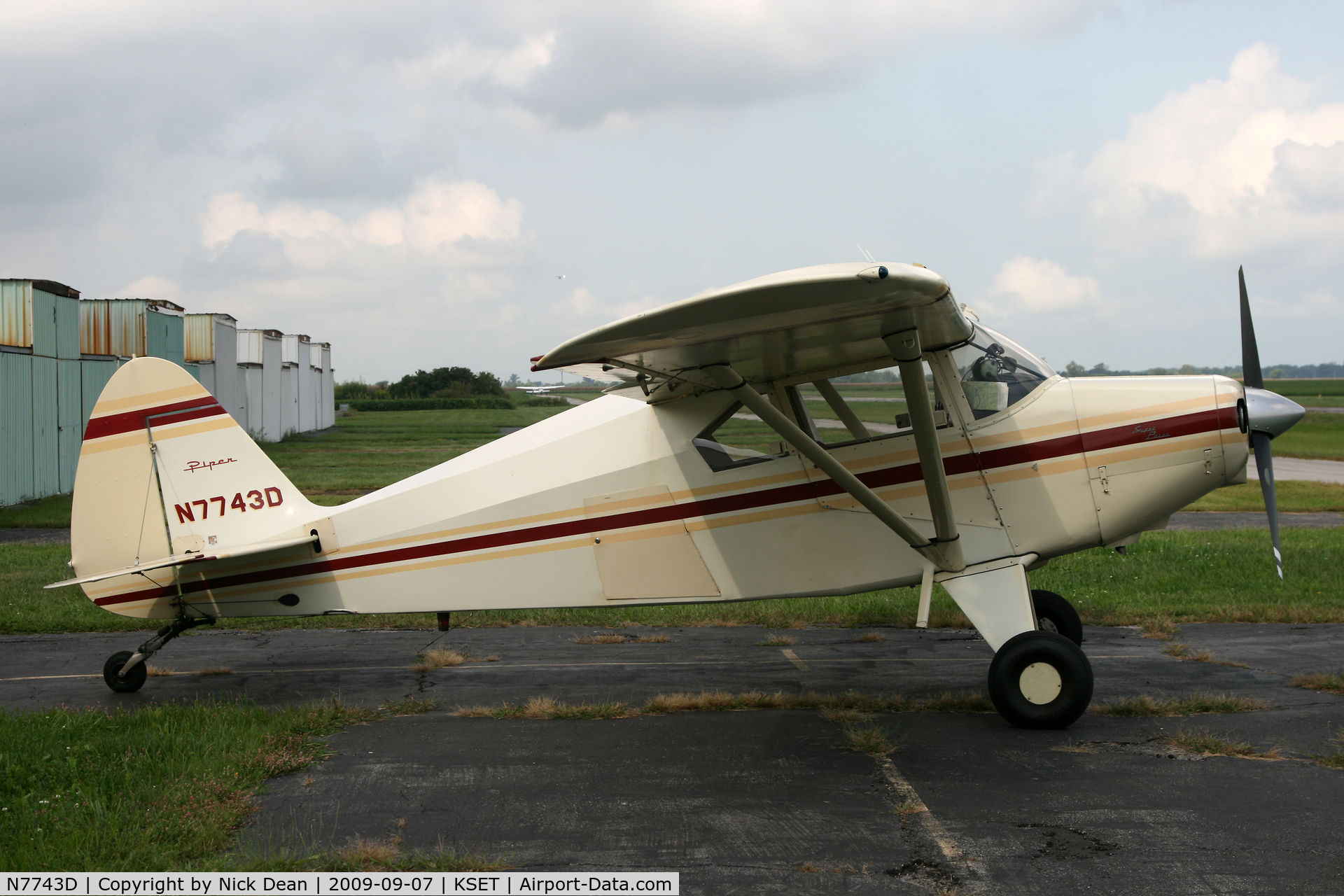 N7743D, 1957 Piper PA-22-150 Tri-Pacer C/N 22-5422, KSET