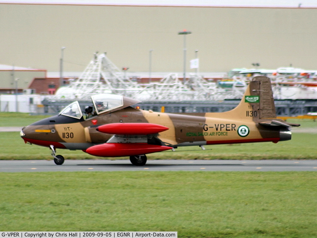 G-VPER, 1976 BAC 167 Strikemaster Mk.80A C/N EEP/JP/4096, Displaying at the Airbus families day