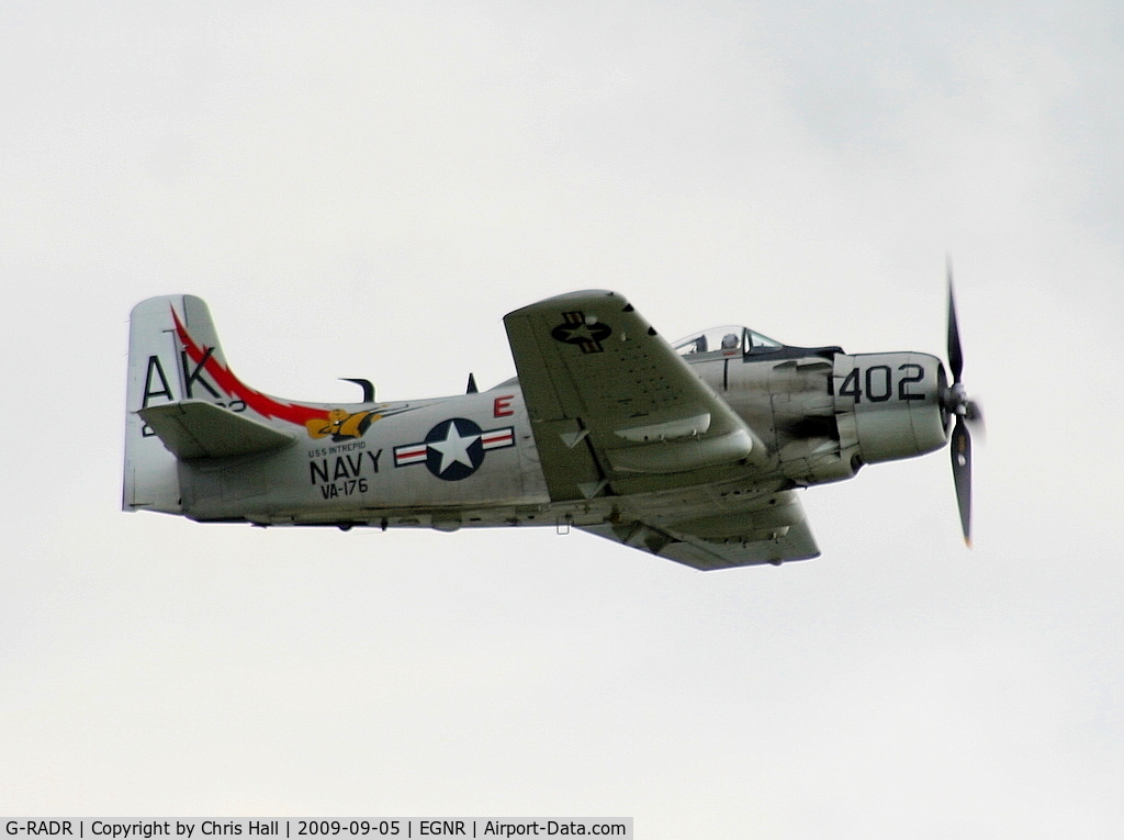 G-RADR, 1948 Douglas A-1D Skyraider (AD-4NA) C/N 7722, Displaying at the Airbus families day