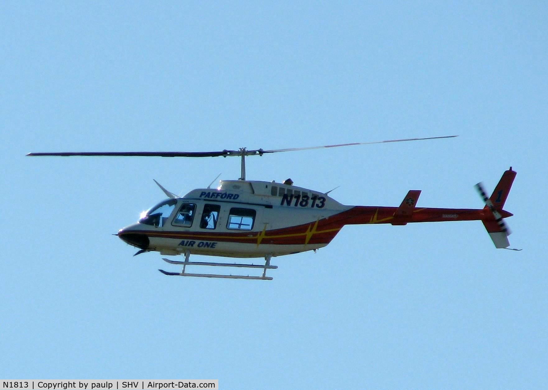 N1813, 2006 Bell 206L-4 LongRanger IV LongRanger C/N 52335, Departing Shreveport Regional.