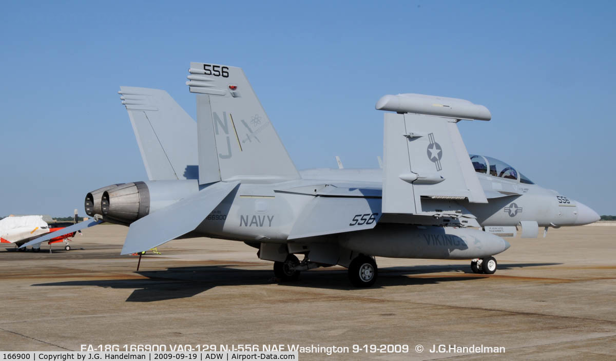 166900, Boeing EA-18G Growler C/N G-12, 1st EA-18G Prowler at NAF Washington