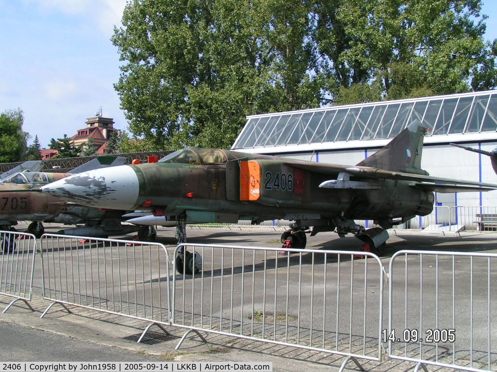 2406, Mikoyan-Gurevich MiG-23ML C/N 22406, At the air force museum just outside Prague