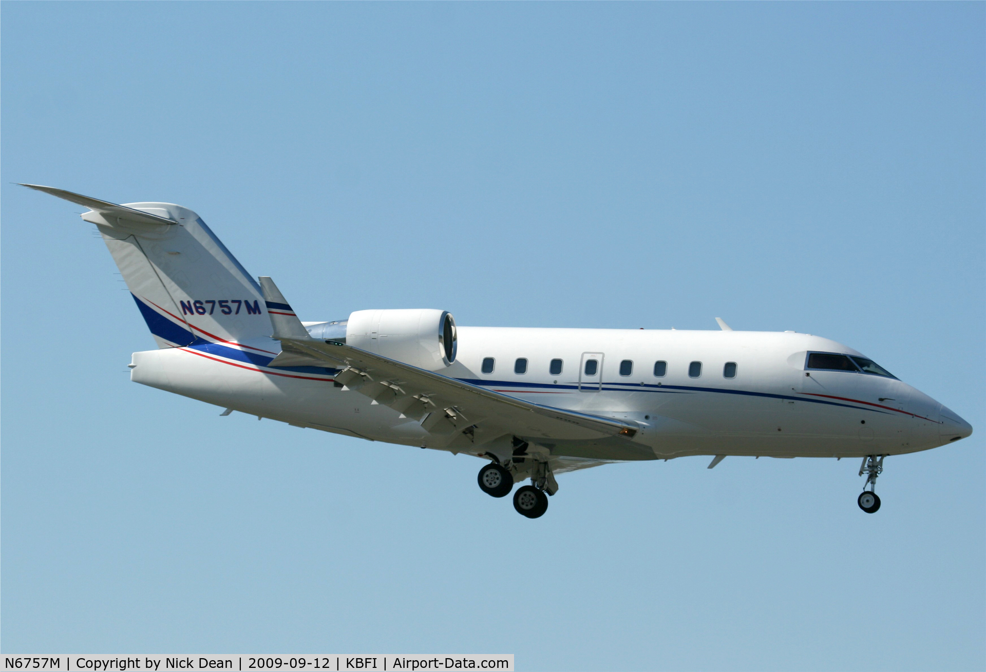 N6757M, 2002 Bombardier Challenger 604 (CL-600-2B16) C/N 5545, KBFI