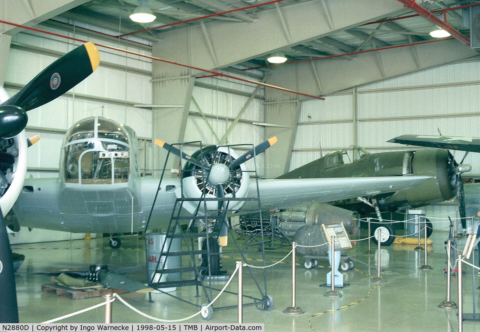N2880D, 1943 Beech SNB-1 (C-45) Kansan C/N 3658 (39926), Beechcraft SNB-1 Kansan at Weeks Air Museum, Tamiami airport, Miami FL