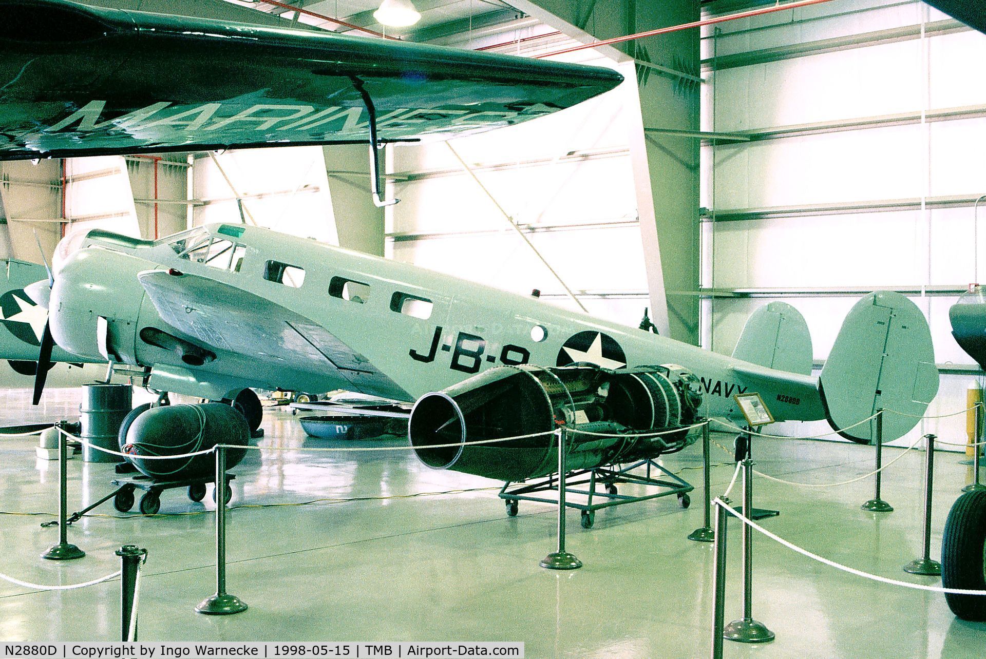 N2880D, 1943 Beech SNB-1 (C-45) Kansan C/N 3658 (39926), Beechcraft SNB-1 Kansan at Weeks Air Museum, Tamiami airport, Miami FL