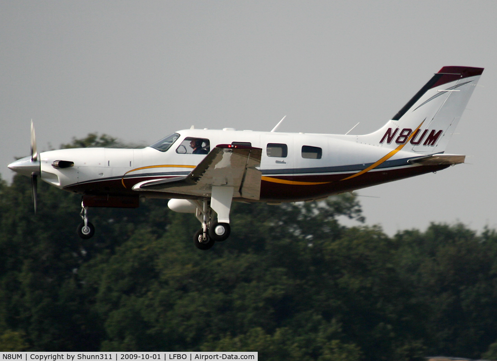 N8UM, 2001 Piper PA-46-500TP Malibu Meridian C/N 4697067, Landing rwy 14R