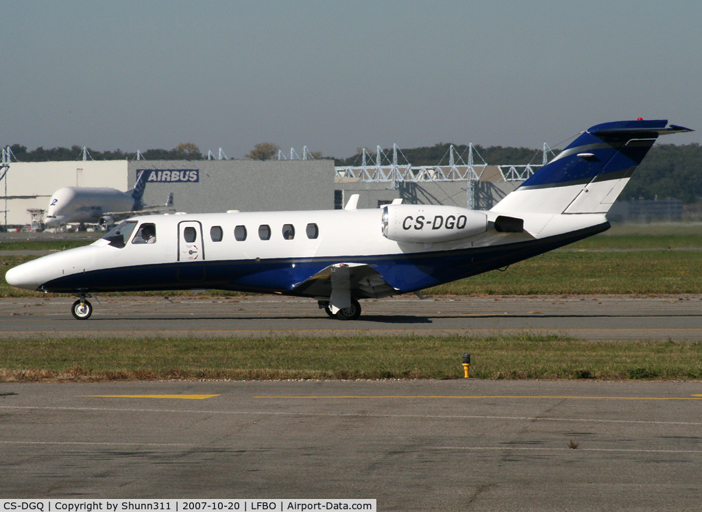 CS-DGQ, 2004 Cessna 525A CitationJet CJ2 C/N 525A-0200, Taxiing holding point rwy 32R for departure