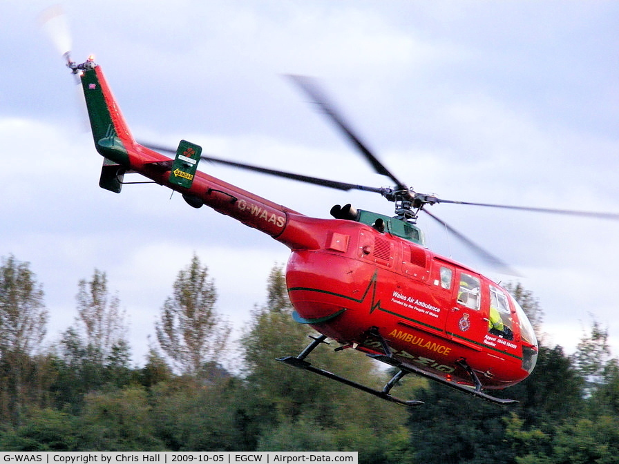 G-WAAS, 1992 MBB Bo.105DBS-4 C/N S.138/911, Wales Air Ambulance Service