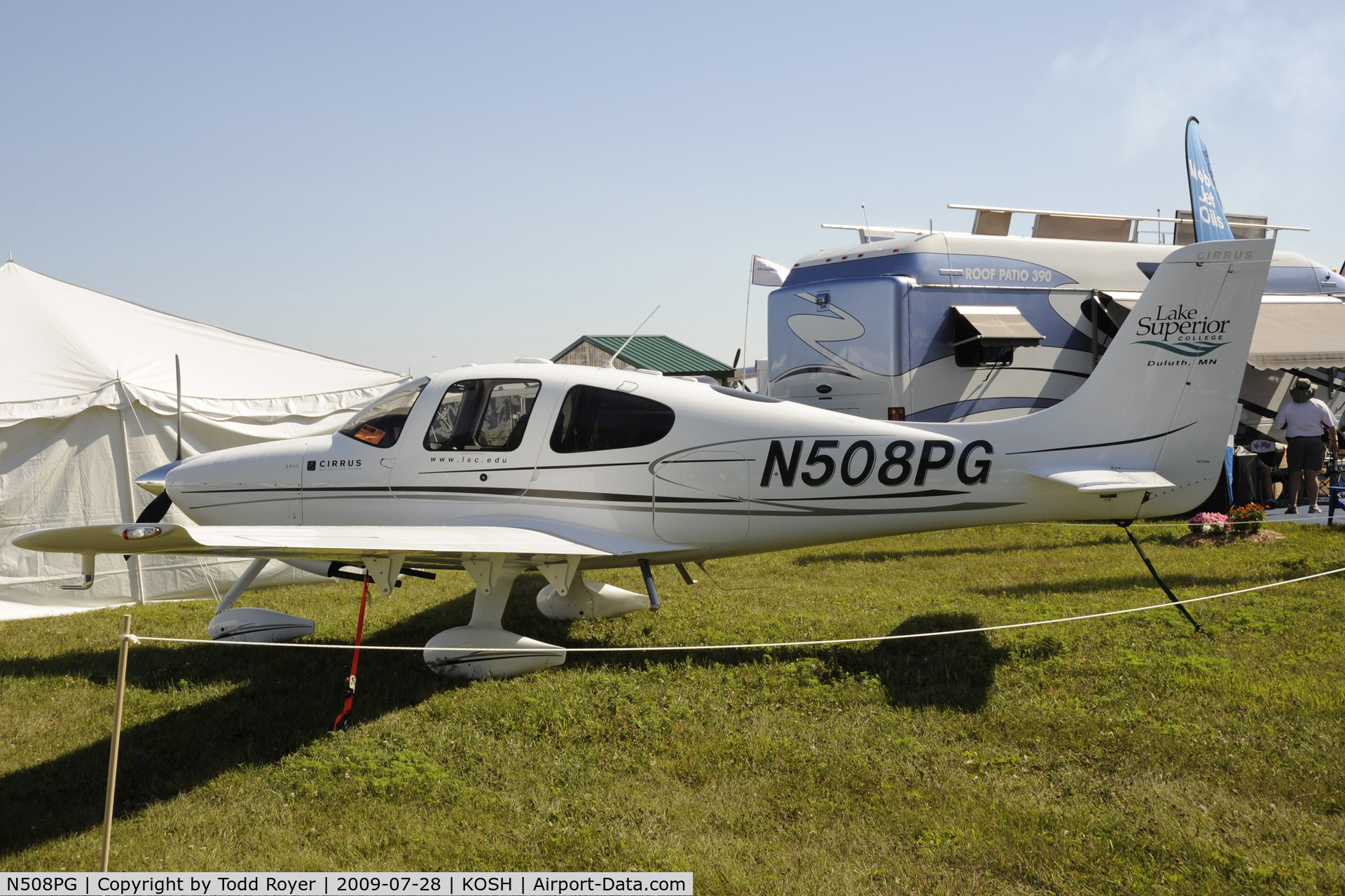 N508PG, 2008 Cirrus SR20 C/N 1978, Oshkosh EAA Fly-in 2009