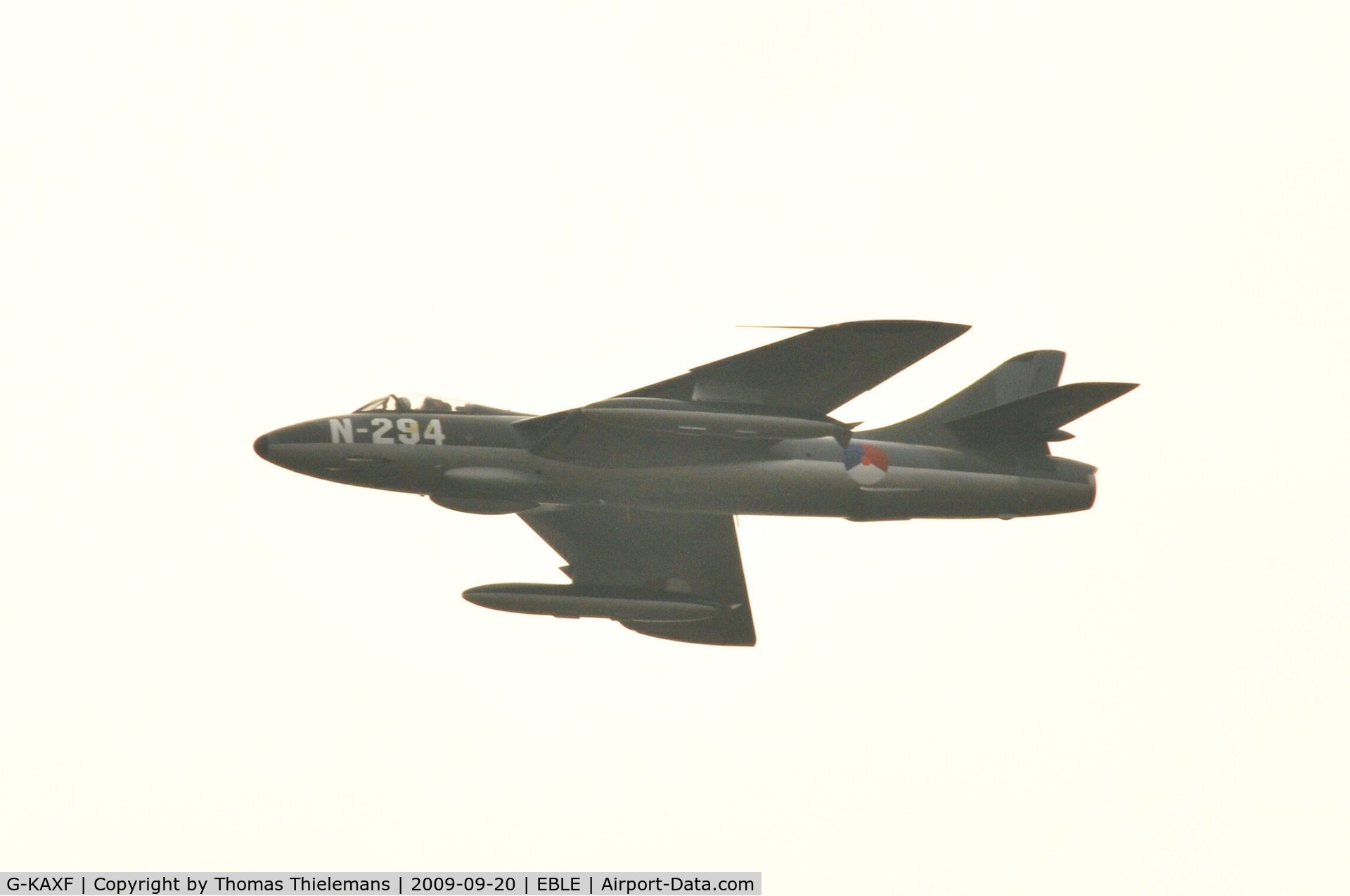 G-KAXF, 1956 Hawker Hunter F.6A C/N S4/U/3361, Sanicole Airshow 2009
