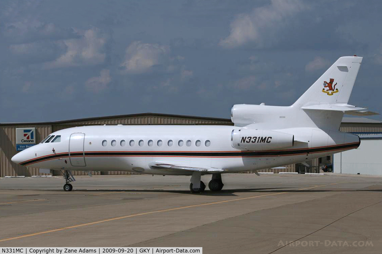 N331MC, 1997 Dassault Falcon 900EX C/N 22, In town for the Cowboys game